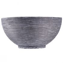 Article Bol décoratif rond pour plantes gris noir Ø40cm H19,5cm