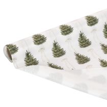 Article Tissu décoratif de Noël, 120 cm x 35 cm, set de 2, motifs sapins et rubans