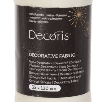 Article Tête de table motif nœuds dorés polyeste beige crème 35x120cm lot de 2