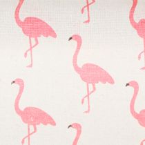 Article Tissu décoratif flamants blanc-fuchsia 30 cm x 3 m