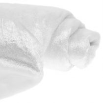 Article Tissu déco velours blanc 140cm x 300cm