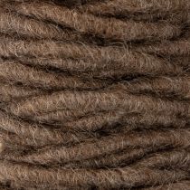 Article Fil à mèche, cordon de laine marron, 55 m, ficelle décorative pour l'art floral et les loisirs créatifs