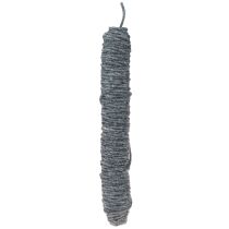Article Cordon de feutre en fil de mèche, cordon de feutre, cordon de laine bleu chiné 55 m