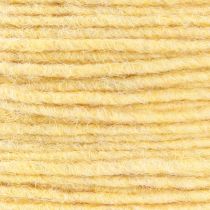 Article Fil de mèche cordon de laine cordon de feutre fil de laine jaune Ø3mm 100m