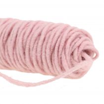 Article Fil de mèche cordon feutre rose 55m