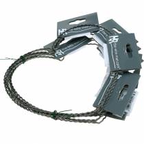 Article Coeurs en fil de fer 20cm anneaux ondulés couronne coeur 10pcs