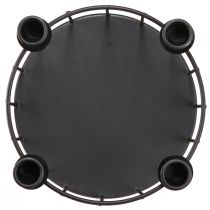 Article Corbeille en fil métallique panier décoratif bougeoir noir Ø23,5cm