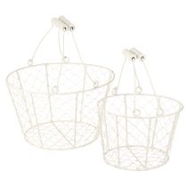 Article Paniers décoratifs en fil de fer, 30 cm, 1 lot, pour une solution décorative et créative pour votre jardin.