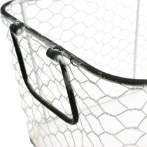 Article Corbeille en fil, jardinière, jardinière L43,5 / 39,5 / 35cm, lot de 3