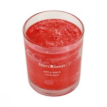 Bougie parfumée dans un verre bougie parfumée Noël Pomme Épice H8cm