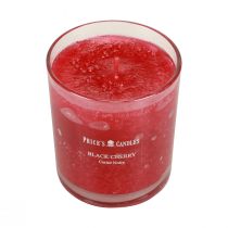 Article Bougie parfumée en verre Black Cherry bougie cerise Ø7,5cm H8cm