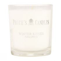 Article Bougie parfumée dans un verre bougie parfumée Noël blanc H8cm