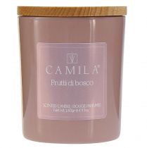 Article Bougie parfumée dans un verre Camila fruits des bois Ø7,5cm H8cm