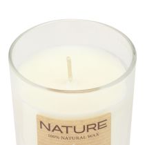 Bougie parfumée dans un verre en cire naturelle Wenzel Candles Magnolia 85×70mm