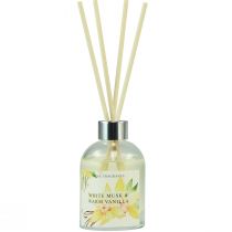 Article Bâtonnets parfumés parfum d&#39;ambiance verre vanille musc blanc 100ml
