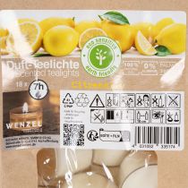 Article Bougies chauffe-plat parfumées à la citronnelle pour des soirées romantiques à la maison ou au jardin, 25 mm, 7 cm de hauteur, lot de 18.