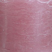 Article Bougies piliers roses antiques élégantes 70×80mm, lot de 4, pour la décoration de table, la couronne de l'Avent et une ambiance romantique