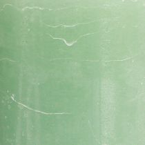 Article Bougies de couleur unie bougies pilier en jade vert 70×120mm 4 pcs