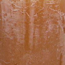 Article Bougies de couleur unie bougies pilier caramel 50×100mm 4 pcs