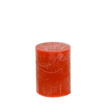 Article Bougies colorées orange 60x80mm 4pcs