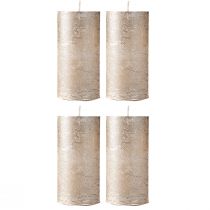 Article Bougies unies platine 50x100mm 4 pcs