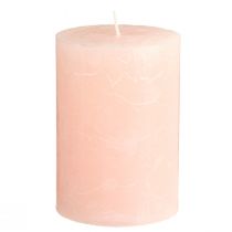 Article Bougies de couleur unie bougies pilier roses rose clair 85×120mm 2 pcs