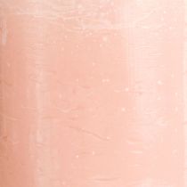 Article Bougies de couleur unie bougies pilier roses rose clair 85×150mm 2 pcs