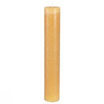 Article Bougies de couleur unie bougies en bâton miel 50x300mm 4 pcs