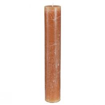 Article Bougies de couleur unie bougies en bâton caramel 50x300mm 4 pcs