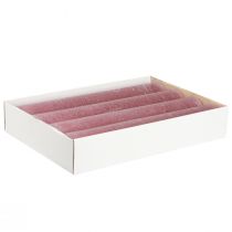 Article Bougies Vieux rose Teintes dans la masse 50×300mm 4 pcs