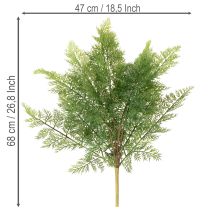 Article Branche de fougère artificielle verte ramifiée 68 cm