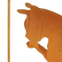 Article Décoration patine chat décoration rouille à suspendre 24,5cm