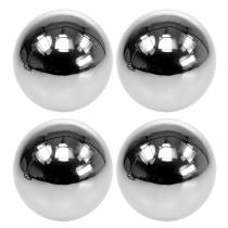 Article Boule décorative en acier inoxydable argenté Ø10cm 4 pcs