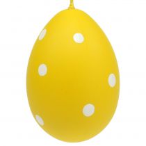 Article Oeuf en plastique coloré 15cm à suspendre 3 pcs