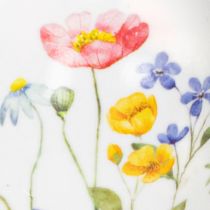 Article Œufs de Pâques décoratifs avec motifs floraux en plastique 6 cm - Lot de 6