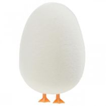 Article Oeuf décoratif avec pattes Crème d'oeufs de Pâques Décoration de Pâques amusante H13cm 4pcs
