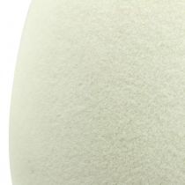 Article Oeuf de Pâques décoratif crème Oeuf de Pâques floqué Décoration de vitrine Pâques 25cm
