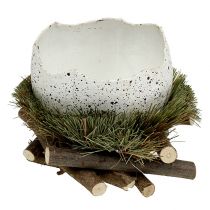Article Oeuf en nid Ø11cm H12cm 4 pcs