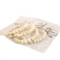 Article Œuf de Pâques à suspendre Bois et métal Décoration de fenêtre 13x18cm 4pcs