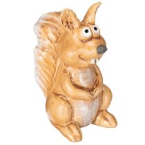 Article Figurine d'écureuil assis pour décoration d'automne, 10 cm