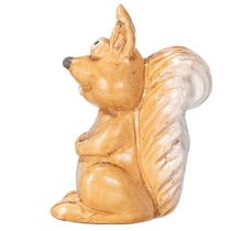 Article Figurine d'écureuil assis pour décoration d'automne, 10 cm