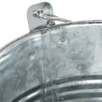 Article Seau Ø14 cm H12 cm, lot de 6. Zinc brillant.