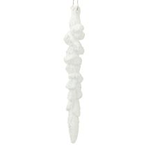 Article Décoration de glaçons pour sapin de Noël recouvert de neige 14 cm 4 pièces