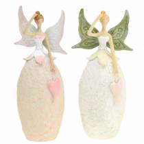 Figurine déco elfe blanc 12cm 2pcs