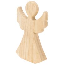 Article Figure décorative ange en bois naturel 30 cm