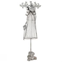 Article Décoration de table vintage en métal ange sur socle H67cm