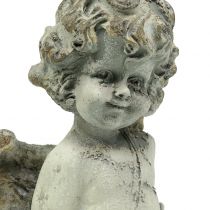 Ange décoratif avec cœur 25 cm 2 p.