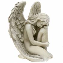 Décoration de tombe ange déco 16,5cm × 12cm H19cm