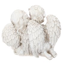 Article Statue décorative duo d’anges enfants avec cœur – 24 cm