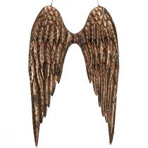 Article Ailes d&#39;ange à suspendre en métal aspect antique doré 24×37cm